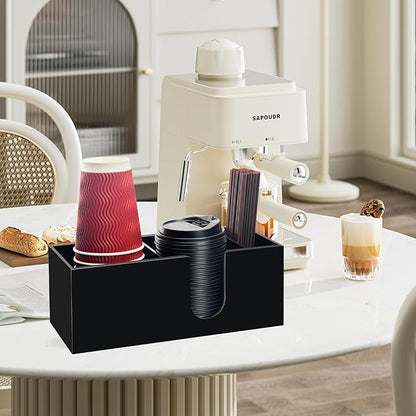 Coffee Bar Accessories and Organizer, Disposable Cup Holder