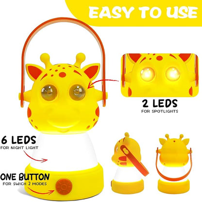 Let's Explore LED Camping Lantern & Headlamp, Battery Powered Night Light, Gift for Birthday, Lightweight Tent Lamp for Children (Deer Set) Age 6+ 8 9 10 11 12 13 14