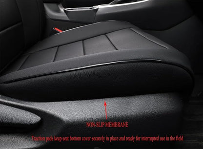 EKR Rav4 Seat Covers Custom Fit for Toyota Rav4(Gasoline) 2019 2020 2021 2022 2023 2024 2025 LE/XLE/XLE Premium/Limited,Leather Car Seat Cover Full Set for SUV,Faux Leather(Black)