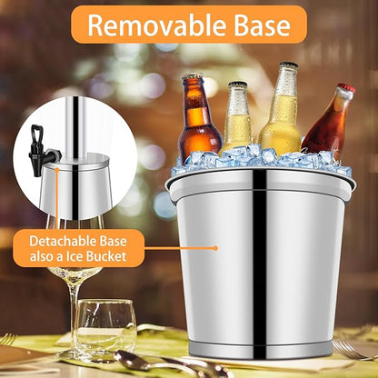 FULIYE Beverage Dispenser with Stand, Drink Dispensers