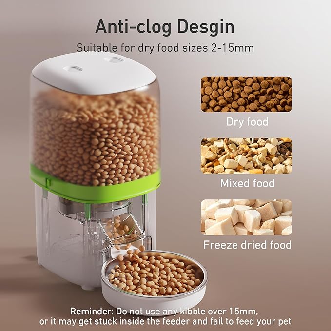 Automatic Cat Feeder - 4L Timed Auto Pet Feeder