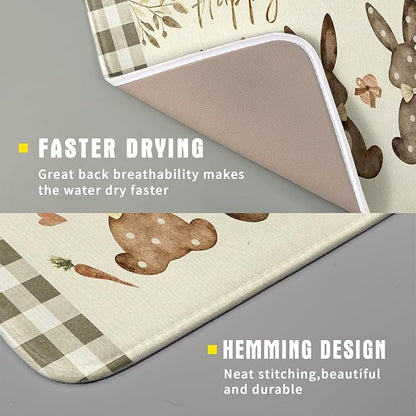 Giwawa Happy Easter Dish Drying Mat