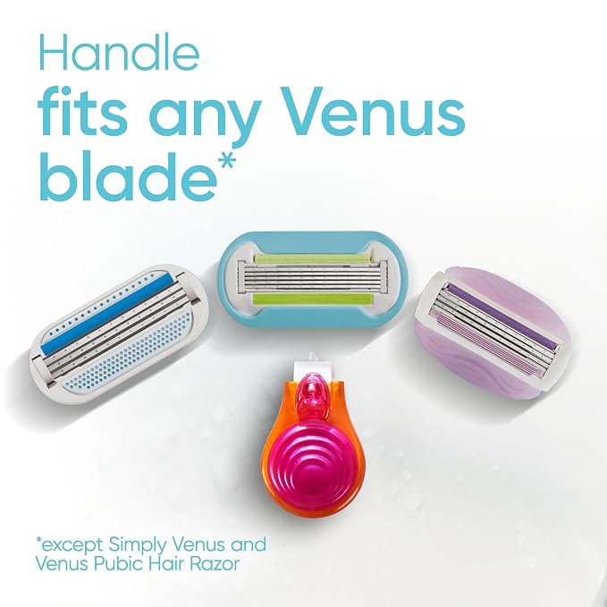 Gillette Venus Extra Smooth Travel Razor Kit for Women, Mini Handle + Refill + Case