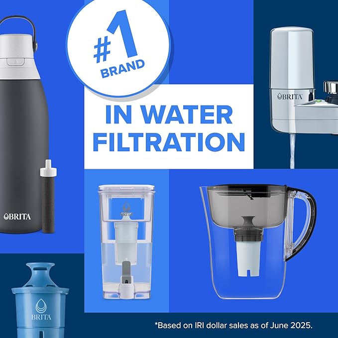 Brita Plus Water Filter, High-Density Replacement Filter