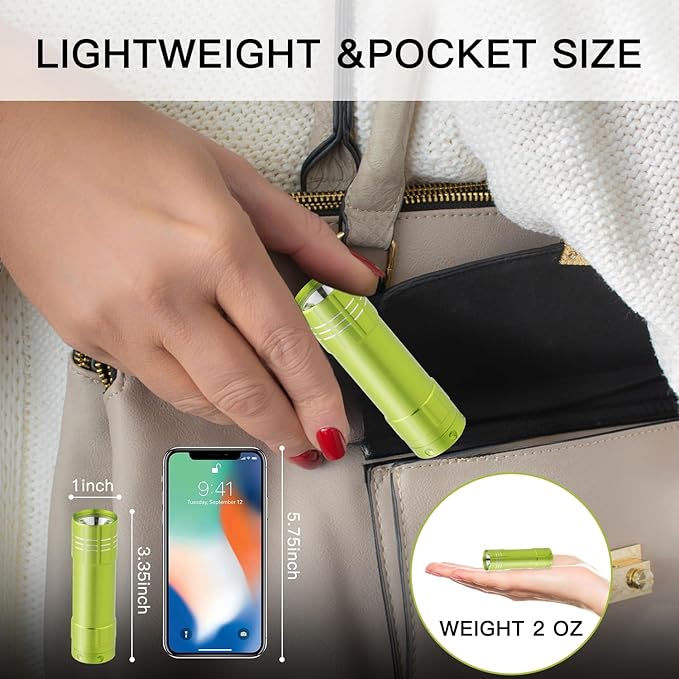 KunHe 120 Pack Small Mini Cheap Flashlight for Kids Bulk with Batteries Aluminum Bulk Flashlights for Camping Essentials Emergency Power Outage Gift to Operation Christmas Child Items Bulk Gift