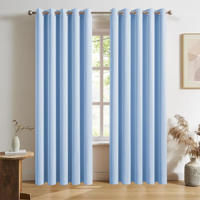 DUALIFE Extra Long 120 Inch Length Curtains