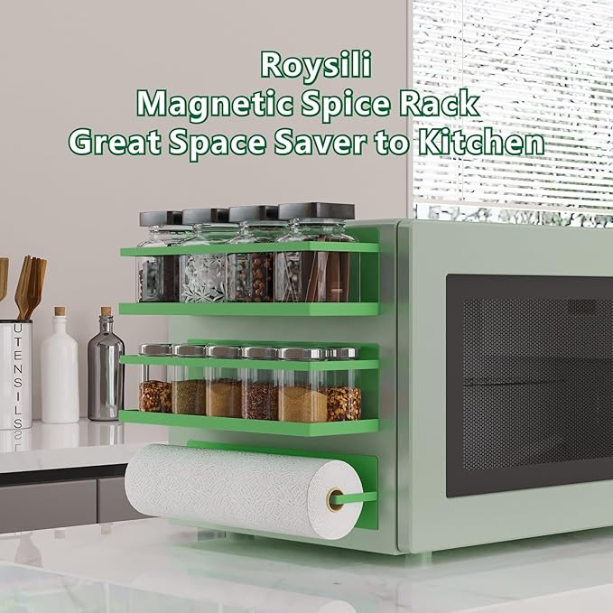 Magnetic Spice Rack For Refrigerator Magnetic Fridge Shelf For Kitchen Spice