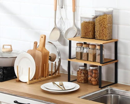 Marsui 4 Pcs Kitchen Organizer Accessories Set Cabinet Organizer Shelf and