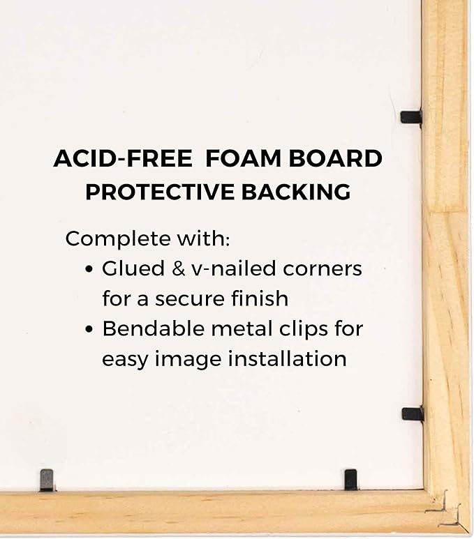 18x29 Shadow Box Frame Black | 1 Inch Deep Solid Wood Shadowbox Display Frame |