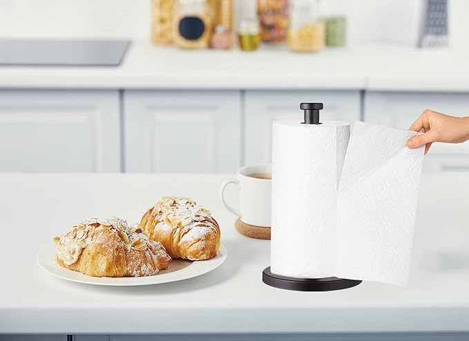 Black Standing Paper Towel Holder