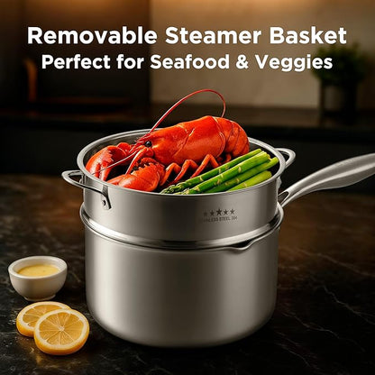 Tri-Ply Stainless Steel Sauce Pan