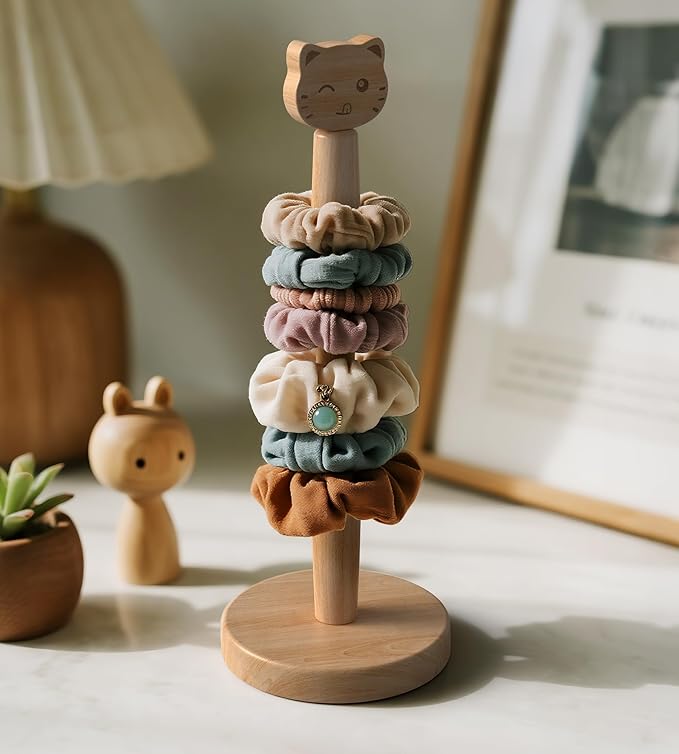 KitchLife Cute Wooden Paper Towel Holder Countertop