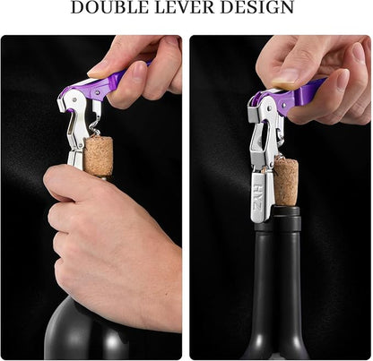 HYZ 2-Pack Wine Opener Waiter Corkscrew, Professional Wine Key