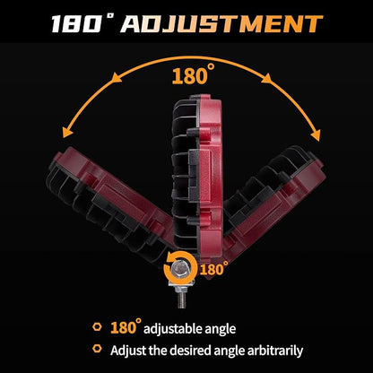 Offroad Lights, 7 Inch Round Off Road Light Pods 210W 10000lm LED Offroad Driving Auxiliary Lighting 12V 24V for Trucks ATV SXS RZR UTV Golf Cart 4x4 Car Jeep Off-Roading Waterproof, 2 Pack