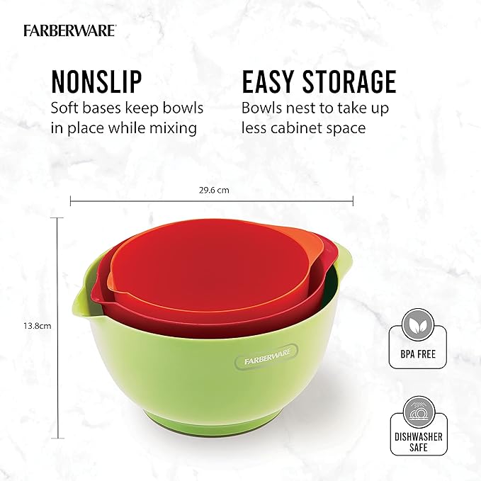 Farberware - 5216128 Farberware Professional Plastic Mixing Bowls