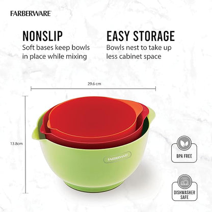 Farberware - 5216128 Farberware Professional Plastic Mixing Bowls
