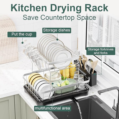 LIYI Dish Drying Rack, Large Dish Rack