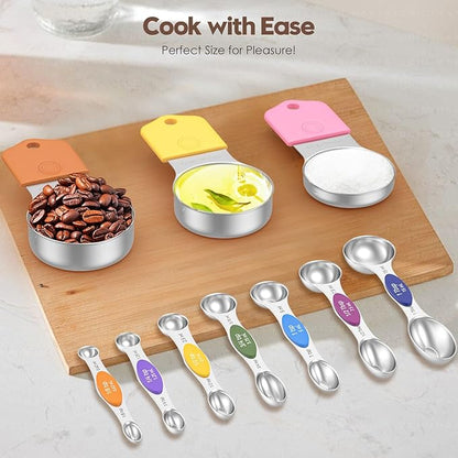 Magnetic Measuring Cups and Spoons Set