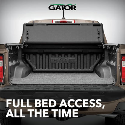 Gator FX Hard Quad-Fold Truck Bed Tonneau Cover | 8828409T | Fits 2007 - 2021 Toyota Tundra w/ track system, will not work with Trail Edition models 5' 7" Bed (66.7")