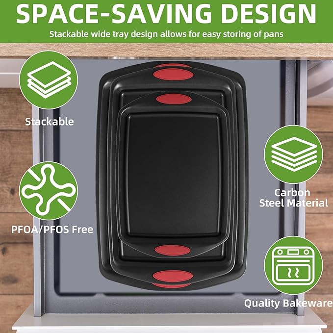 5-Piece Nonstick Baking Pans Set