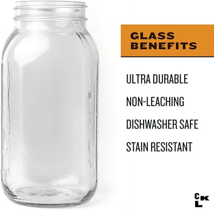 County Line Kitchen Glass Mason Jar Pitcher