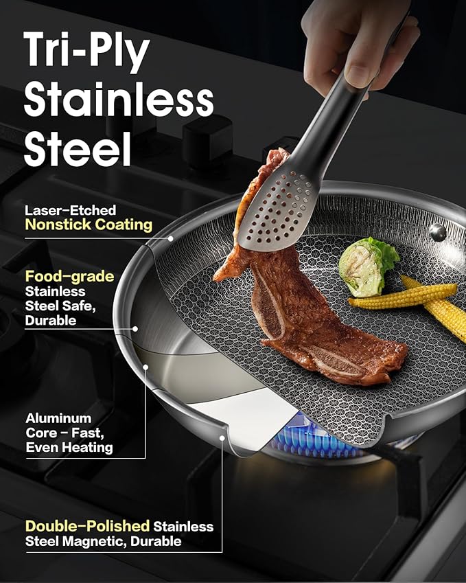 USELUCK Nonstick Frying Pans