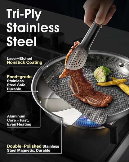 USELUCK Nonstick Frying Pans
