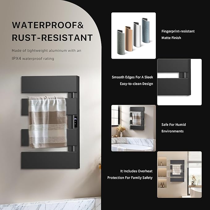 Electric Heated Towel Warmer Rack