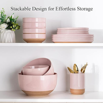AmorArc Ceramic Mixing Bowls|Nesting Bowls Set of 3