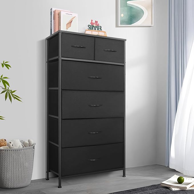 Mifuro Tall Dresser for Bedroom, Vertical Storage Organizer Tower