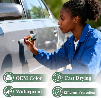 Serenity White Pearl(W6H) Touch Up Paint For Hyundai Exact Match-Chips and Nicks 2 in 1 Car Paint Pen Scratch Rapair for Accent/Creta/Elantra/TUCSON/SANTA