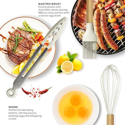 oannao Silicone Cooking Utensils Set