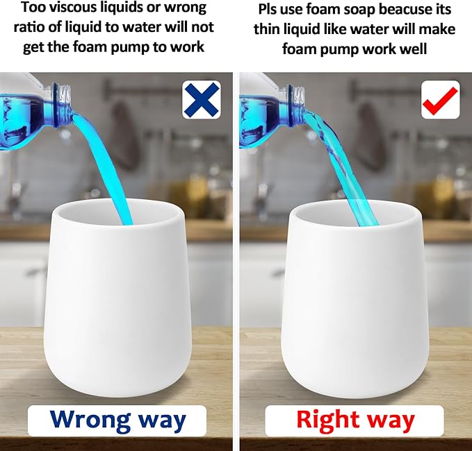 Soap Foaming Dispenser Ceramic