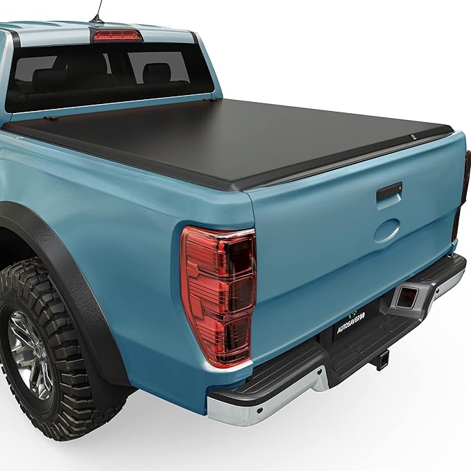 AUTOSAVER88 Tri-fold Soft Truck Bed Tonneau Cover Compatible with 2022 2023 2024 2025 2026 Ford Maverick 4.5 Feet Bed