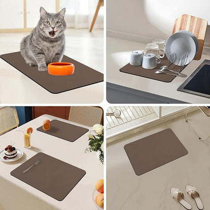 Bloss Coffee Mat, Bar Mat, Hide Stain Absorbent Drying Mat