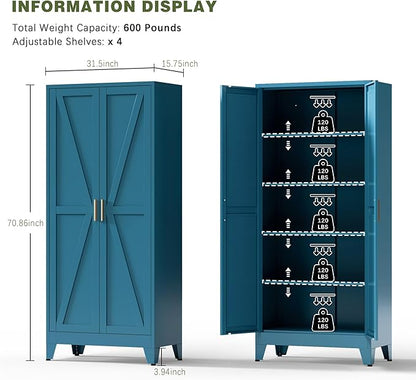 COFaR Home Farmhouse Storage Cabinet