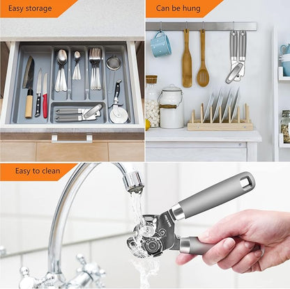 Can Opener, Professional 3-In-1 Multifunctional Manual Can Openers Bottle Opener