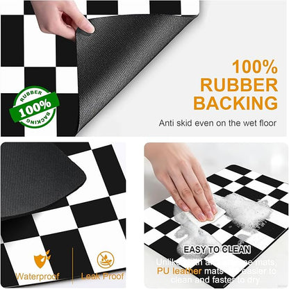 Dish Drying Mats for Kitchen Counter, Waterproof Coffee Mat for Countertop