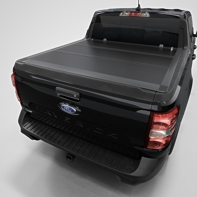 Low Profile Tri Fold Truck Bed Tonneau Cover Compatible with 2022-2026 Ford Maverick 4'6" (54.4") Bed | CFLPX037