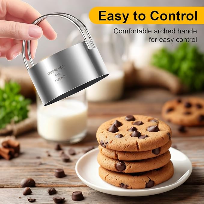 5 Pcs Professional Stainless Steel Cookie Cutters Set
