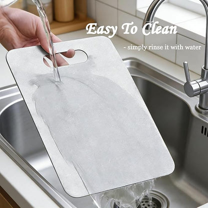 100% Pure Titanium Cutting Board Set of 3, Double-Sided Titanium Cutting Boards