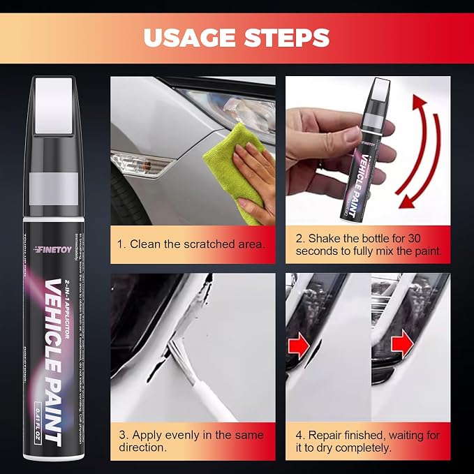 Aegean stone(GBD/WA229K) Touch up Paint for Cadillac, Quick & Easy Fix for Car Scratches, 2 in 1 Car Touch up Paint with Pen Tip and Brush, Auto Scratch Repair Pen with Exact Color Match