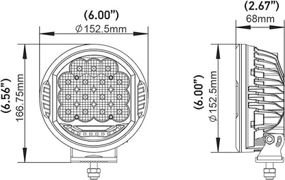 Hella ValueFit 500 LED Series - LED Driving Lamp Kit – Universal Off-Road Light for Pickup Trucks, ATV, SUV, 4x4, Jeep, Tractors / 358117171