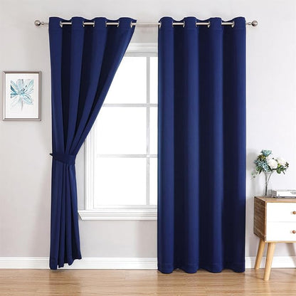 MIUCO Room Darkening Grommet Thermal Insulated Blackout Window Curtains Panels