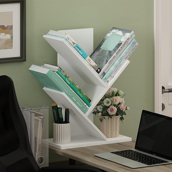 Furinno Tree Book Shelf, 3-Tier Bookshelf