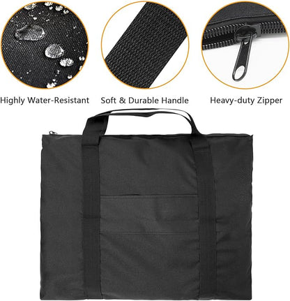 Heavy Duty Steel Griddle for Camp Chef 14" Stove Cooking Systems, Carbon Steel Flat Top with Carry Bag for Camp Chef 1-Burner Griddle Outdoor Cooking Equipment 14" x 16"