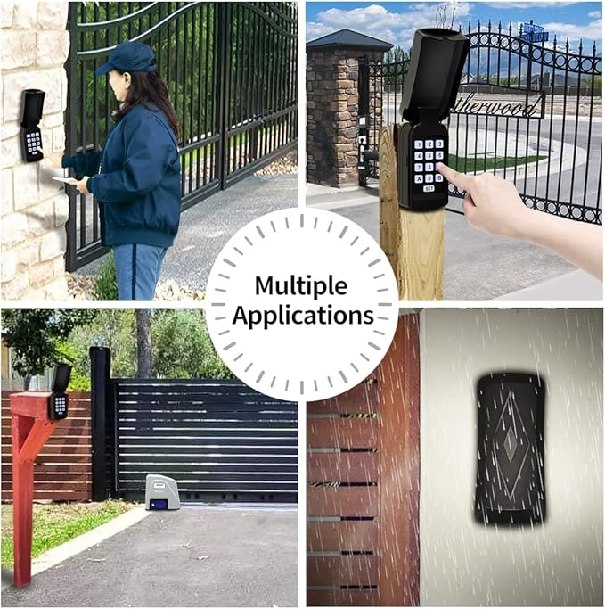 TOPENS TC188 Universal Wireless Wired Keypad Keyless Entry Keypad Waterproof