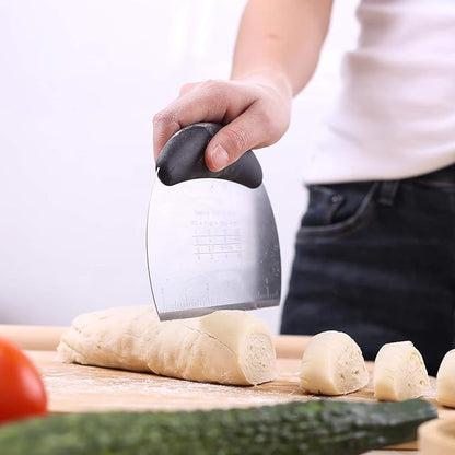 1 pcs Dough Pastry Scraper Chopper/Stainless Steel Dough Scraper Cutter
