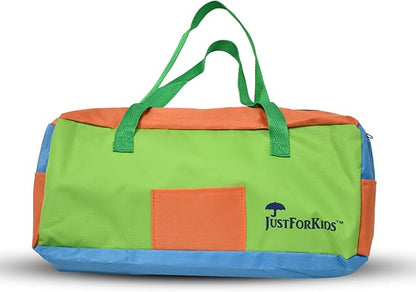 G & F Products JustForKids Kids Garden Tool Set,detatchble, Portable 4-Piece Multicolored Set for Gardening, 2-Pack with Travel Bag, Ages 5+