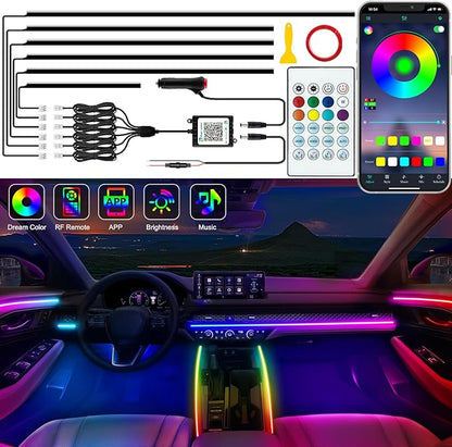 Jushope Interior Car LED Strip Lights, Acrylic LED Lights